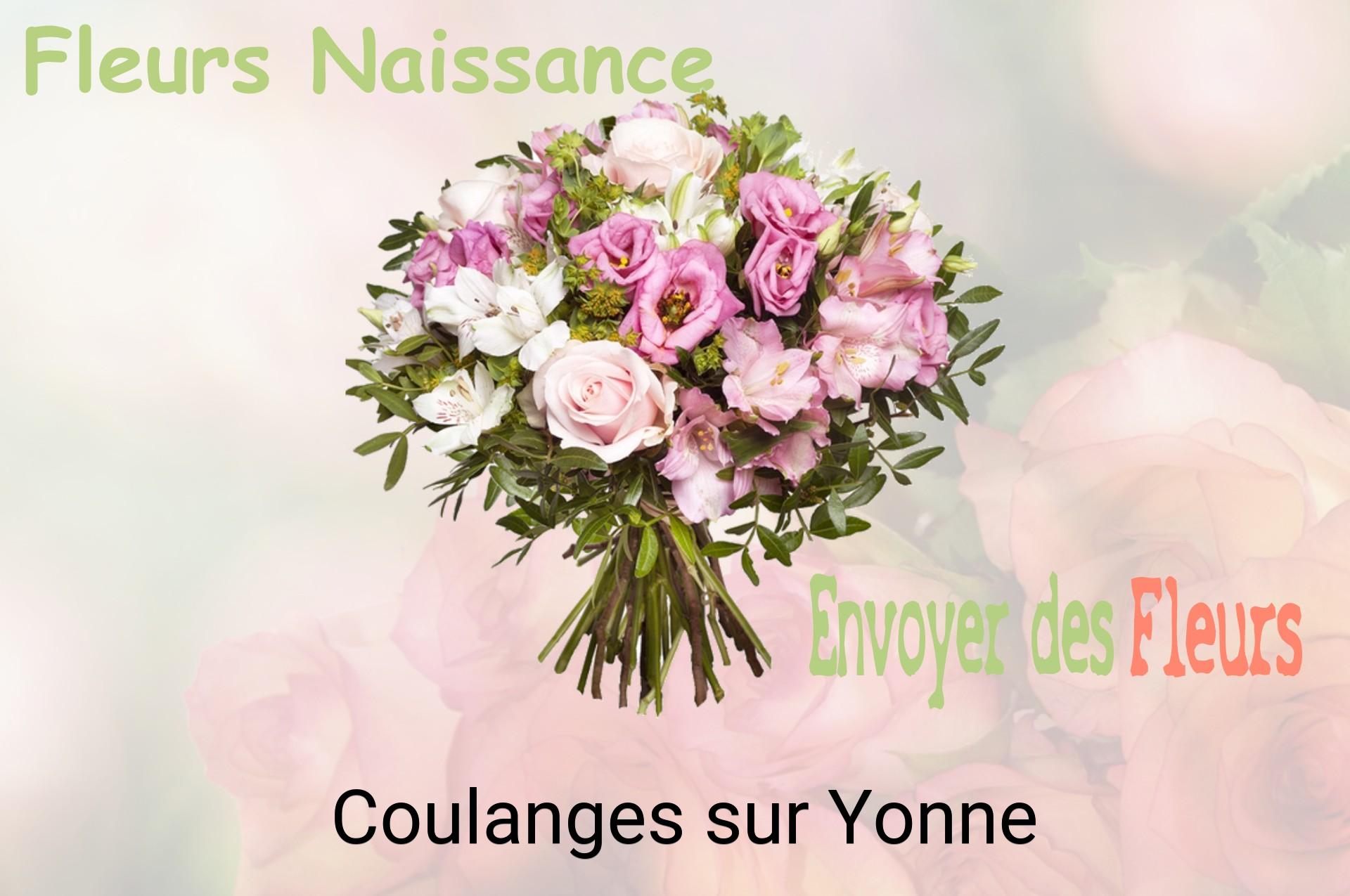 Bouquet de fleurs de naissance livré à Coulanges-sur-Yonne